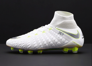 Nike Hypervenom Phantom III Elite DF Just Do It World Cup 2018 football boot in white and fluorescent green