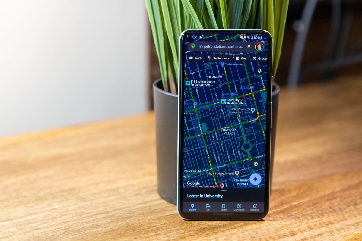 Google Maps Dark Mode Pixel