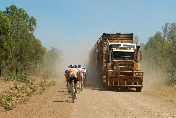 The peloton is passed during stage 6.