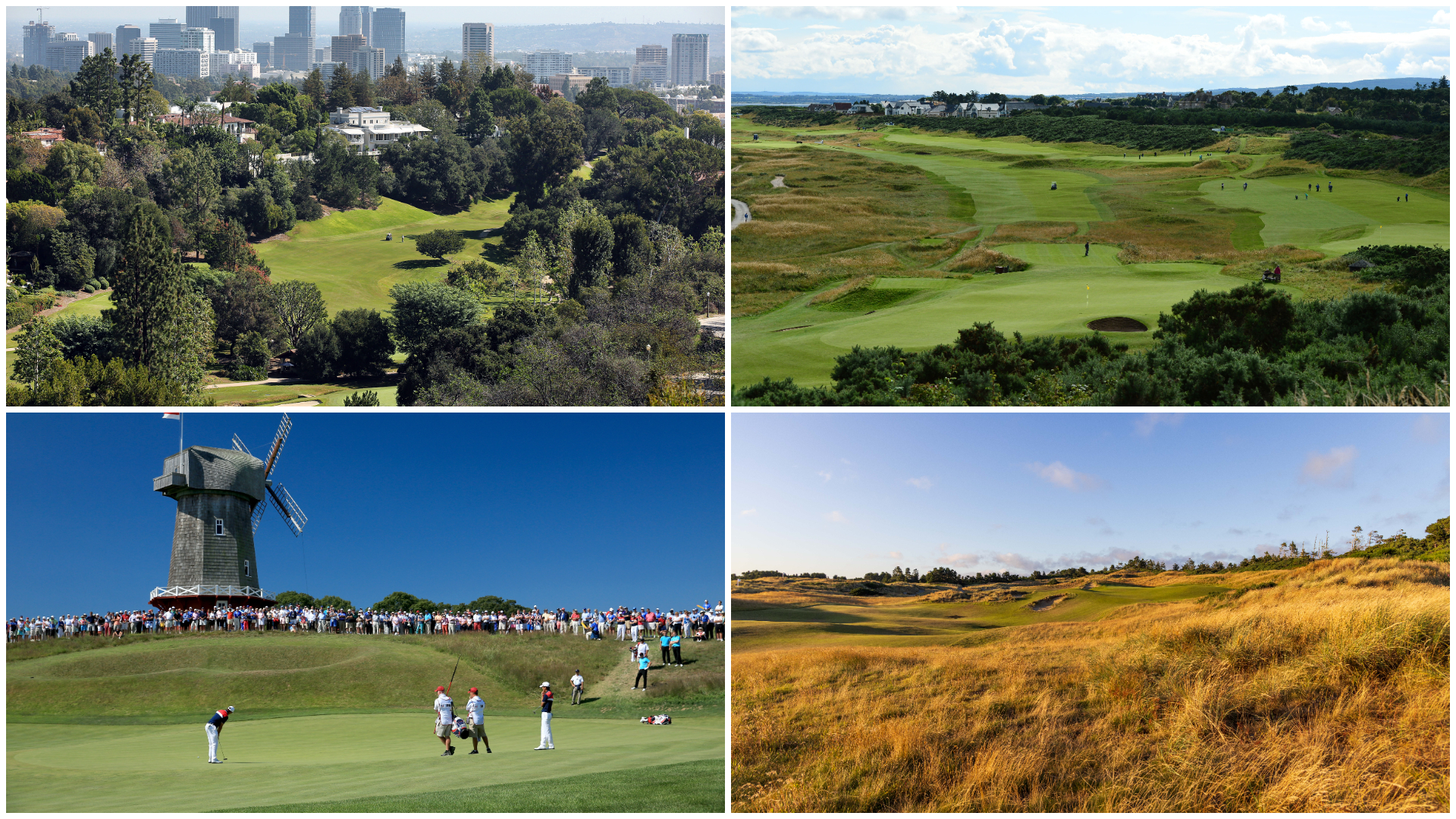Images of future Curtis Cup venues 