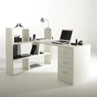 Fénon Reversible Desk with Bookcase