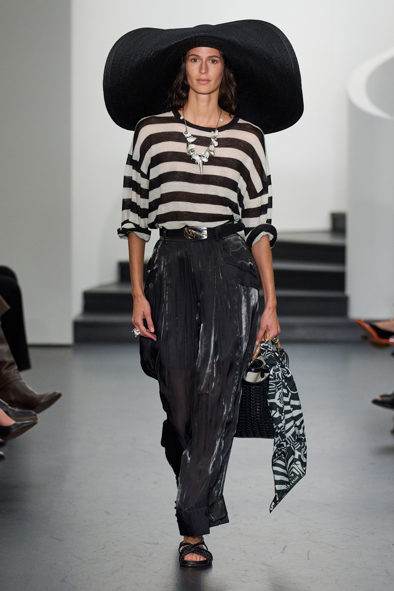 Striped shirts on Ralph Lauren's Spring 2026 runway