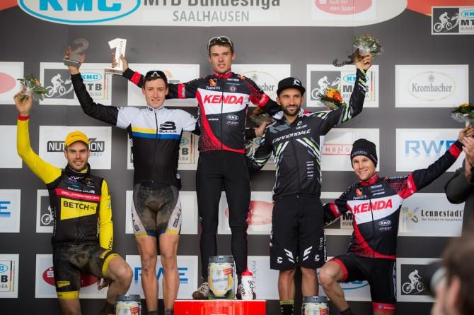 Elite men's podium