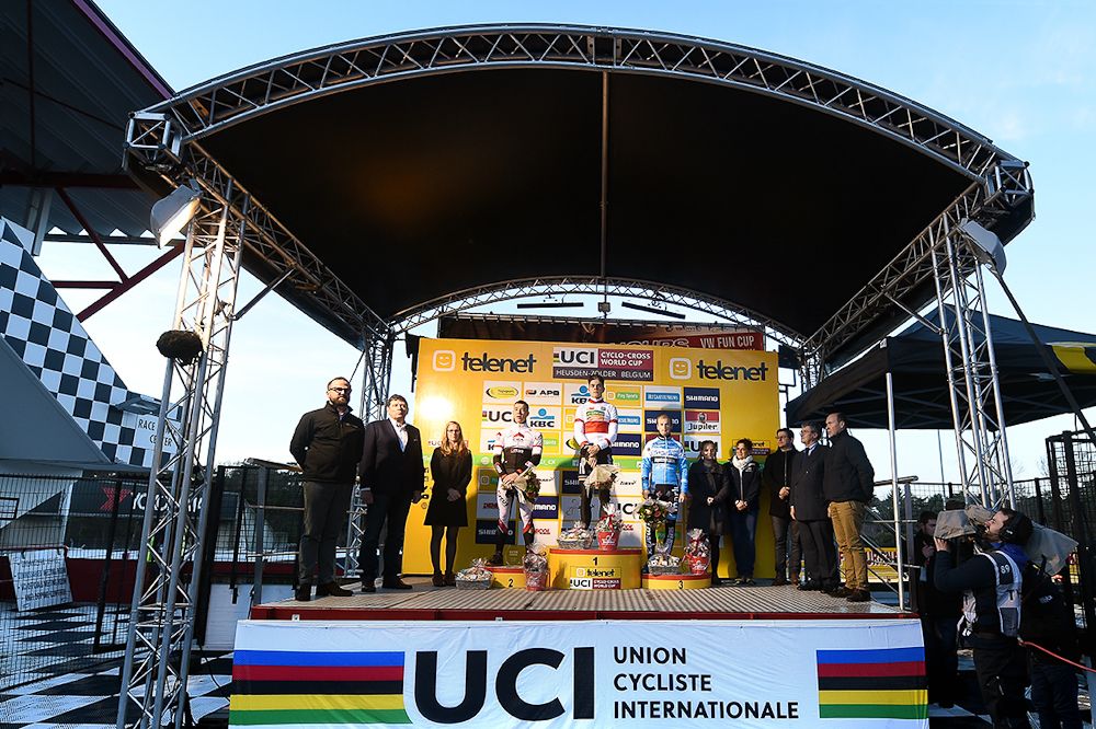 The podium in Zolder