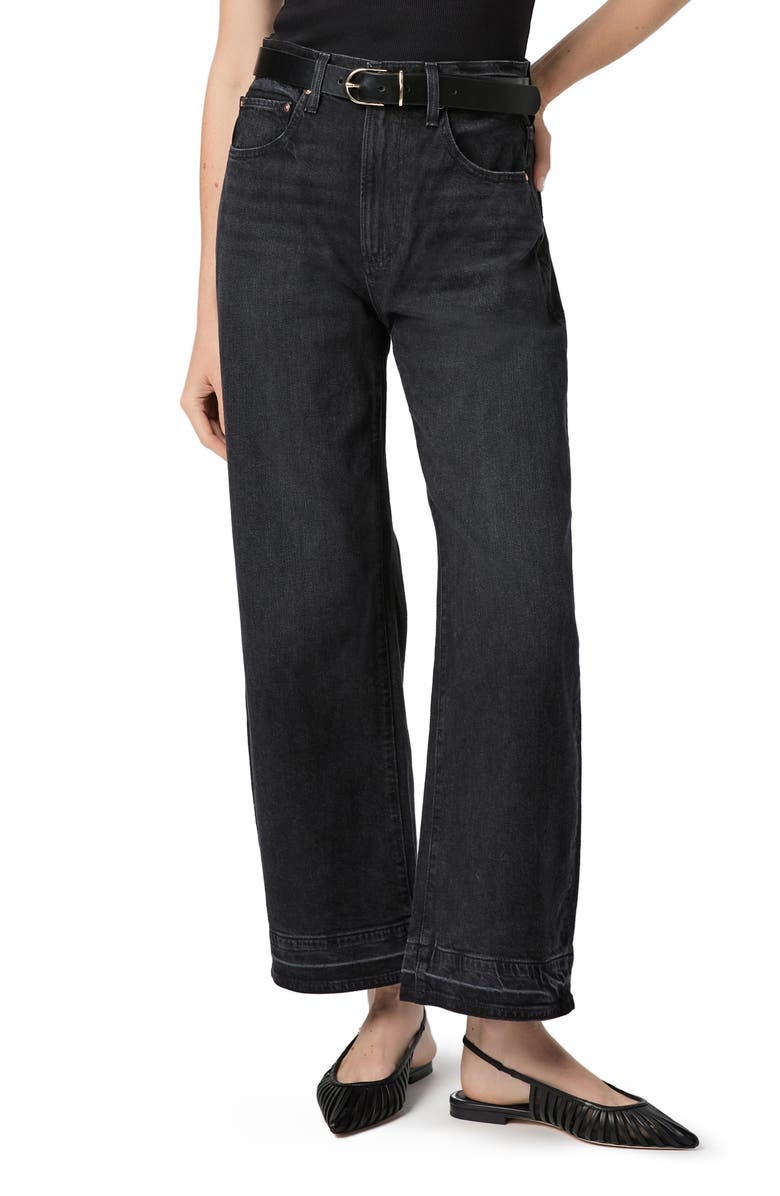 Arellia Release Hem High Waist Ankle Barrel Jeans