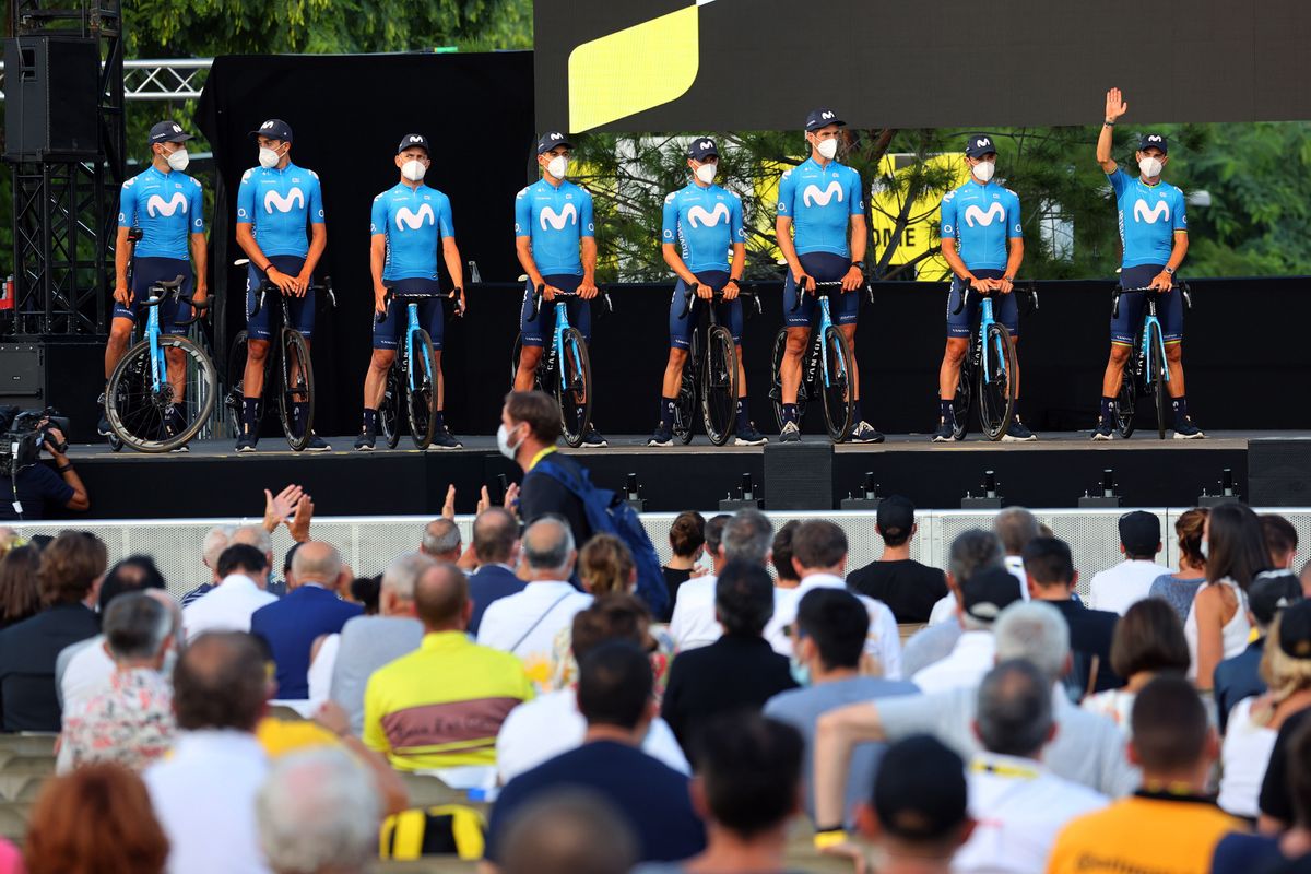 Tour de France 2020 107th Edition Teams Presentation 27082020 Movistar Team photo Kei TsujiBettiniPhoto2020