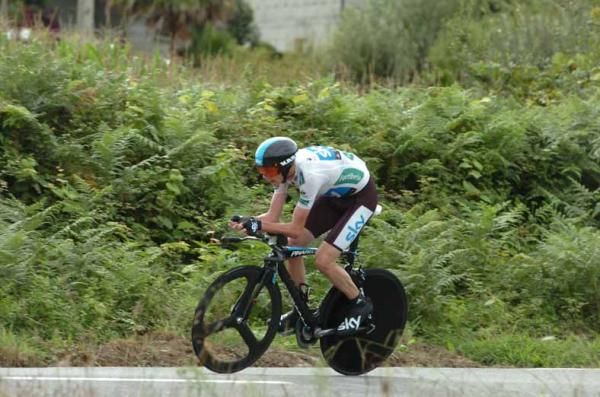 Chris Froome (Sky) stands third overall.