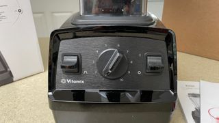 A close up of the controls on the Vitamix E310 Explorian