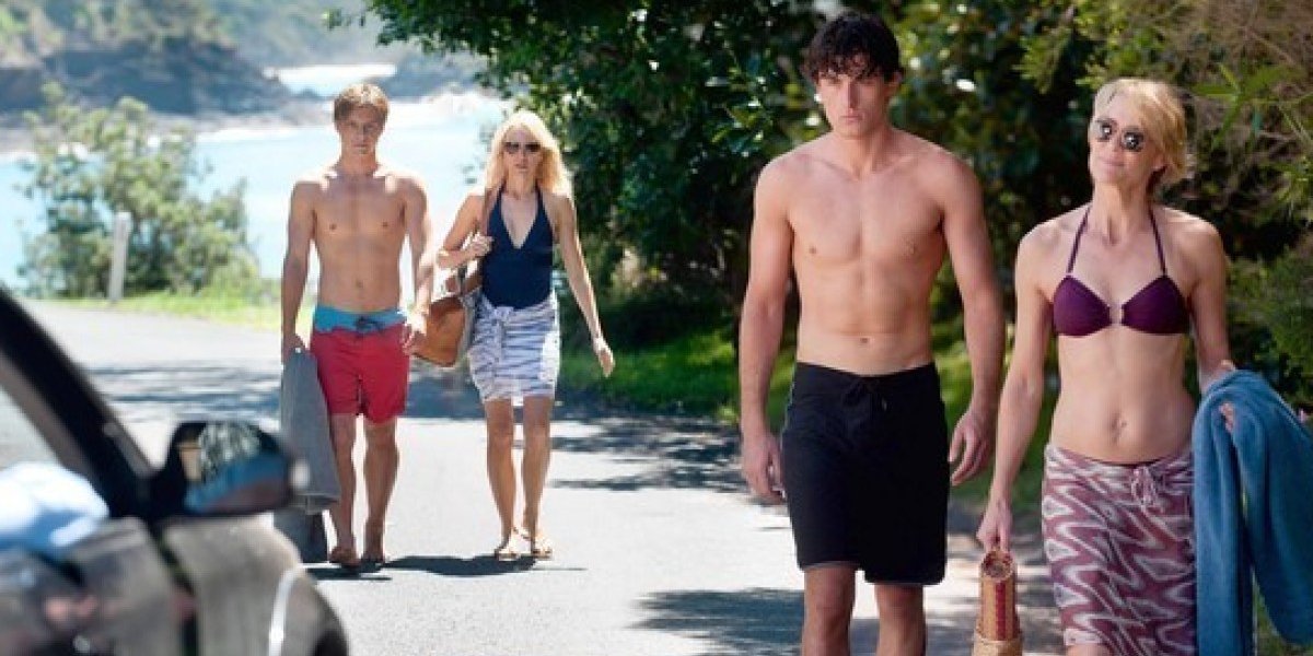 Xaiver Samuel, Naomi Watts, James Frecheville, and Robin Wright in Adore