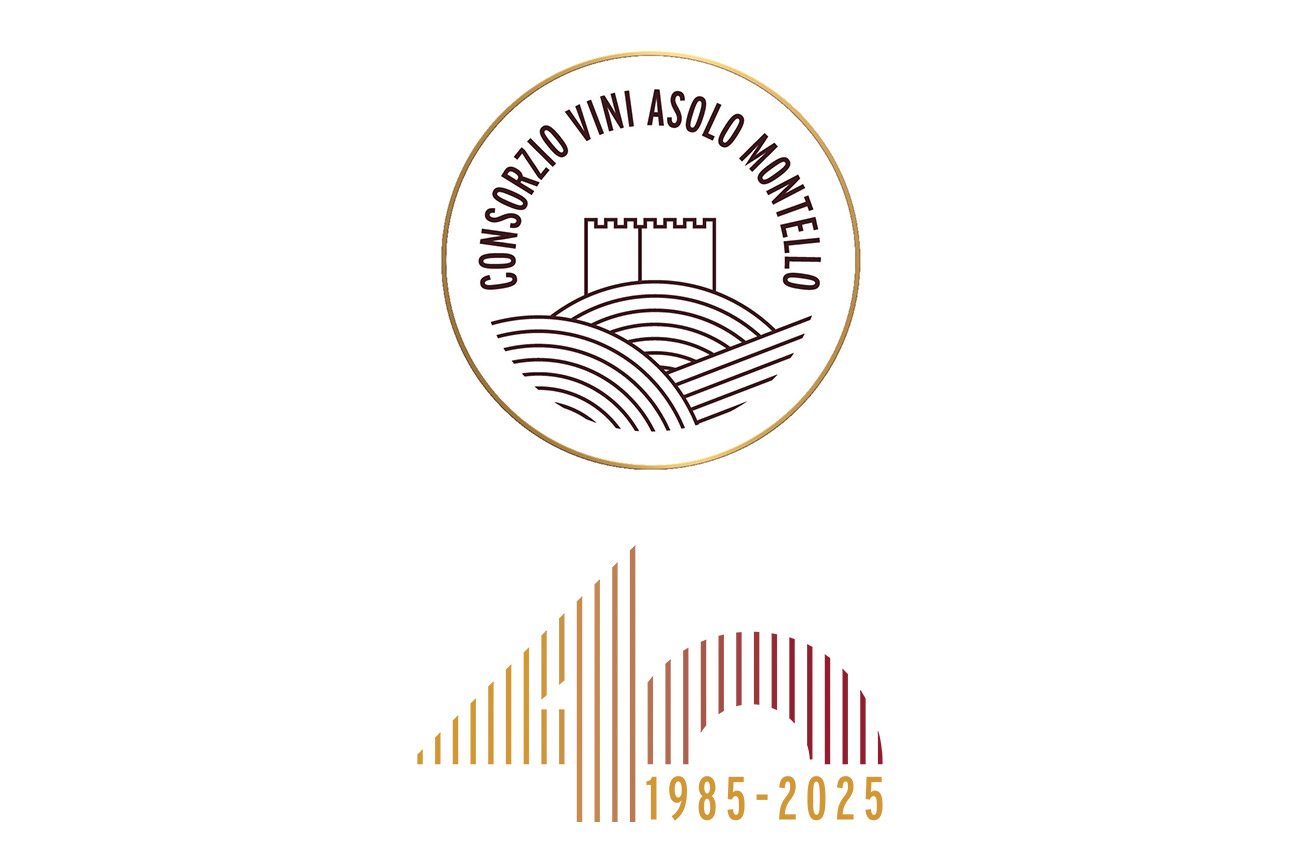 Consorzio Asolo Montello logo with 40th anniversary logo