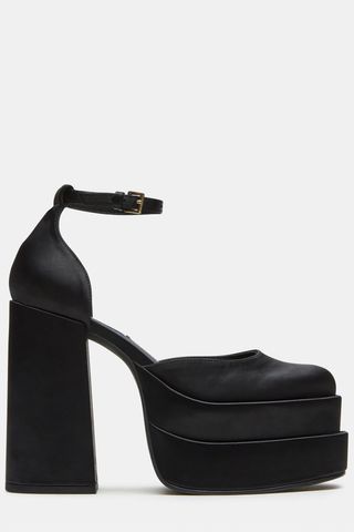 Steve Madden + Charlize Black Satin