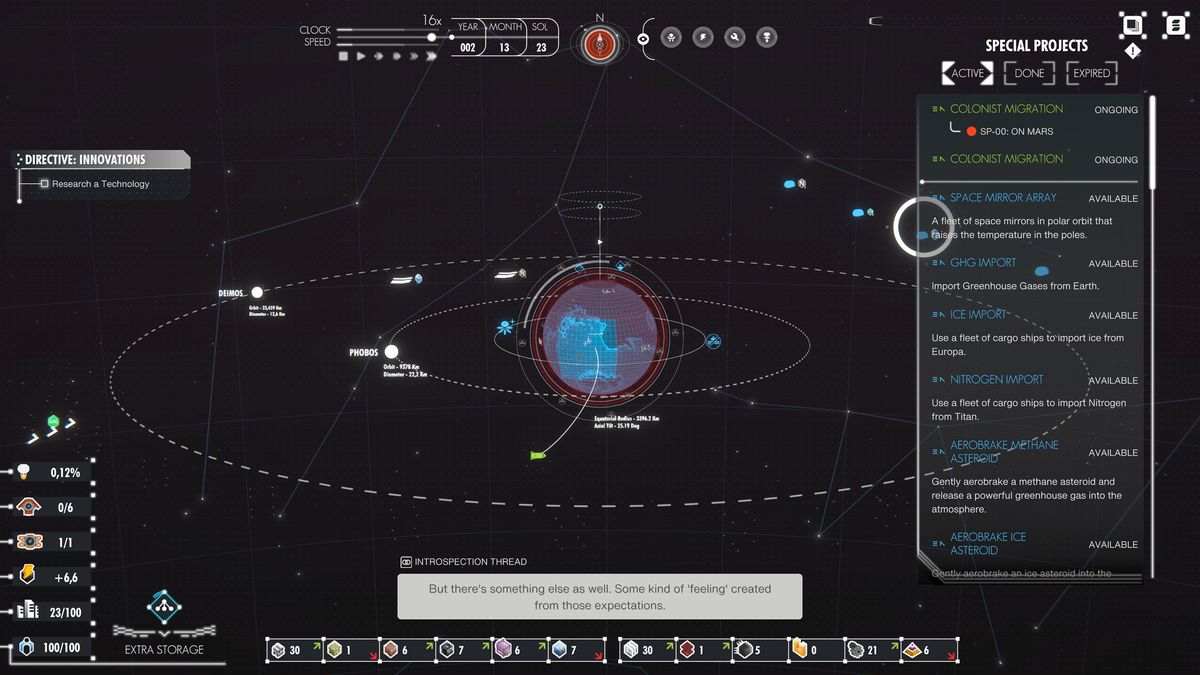 An image of mars colonization efforts from the videogame Per Aspera.