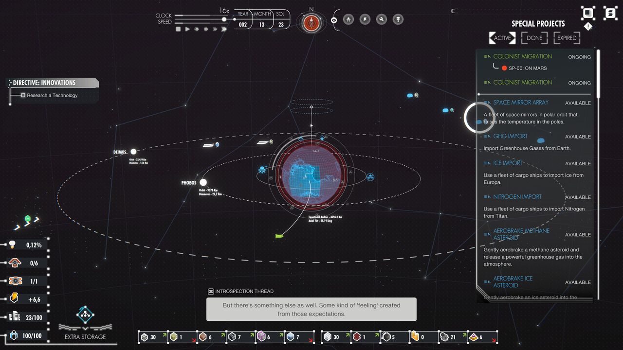 An image of mars colonization efforts from the videogame Per Aspera.