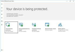 Windows Defender is working.