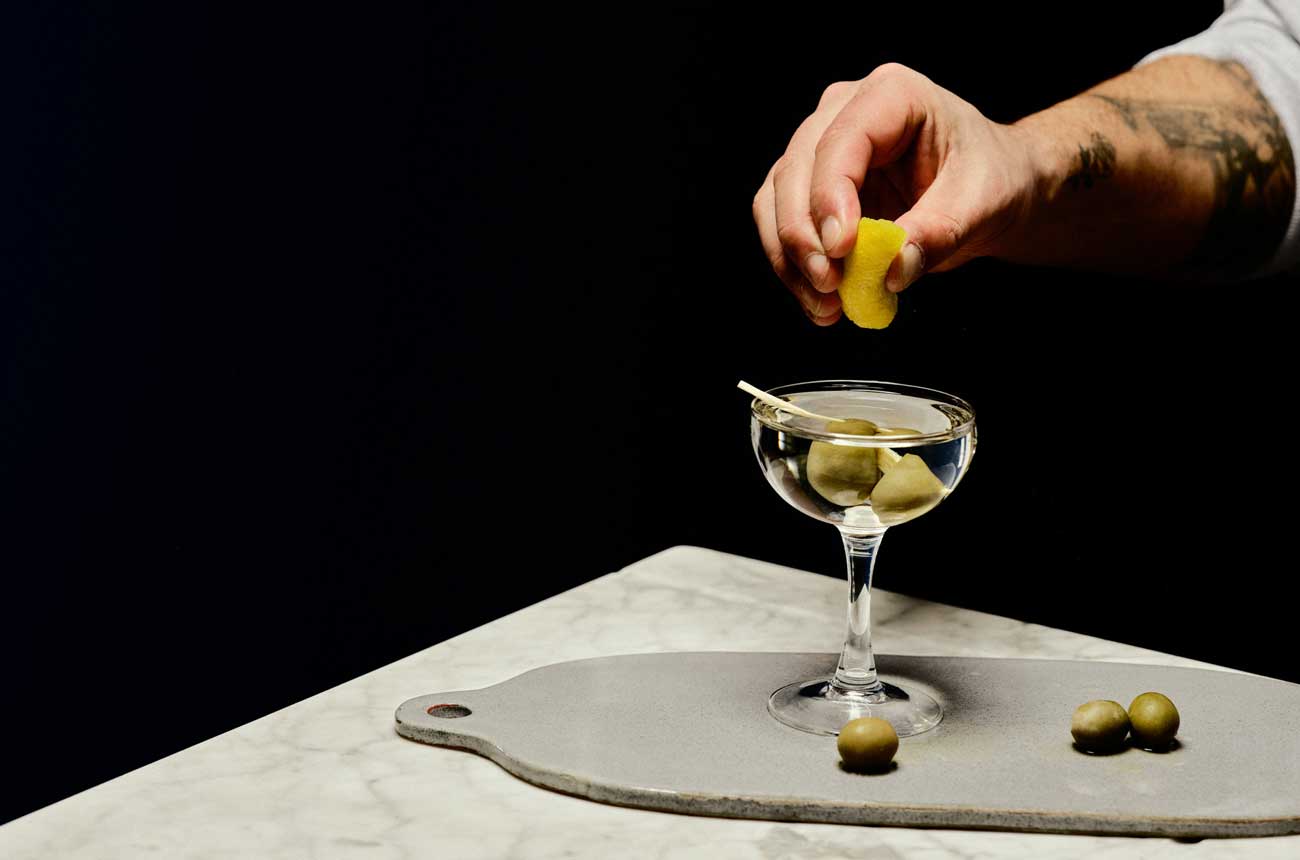 Making a Vodka Martini
