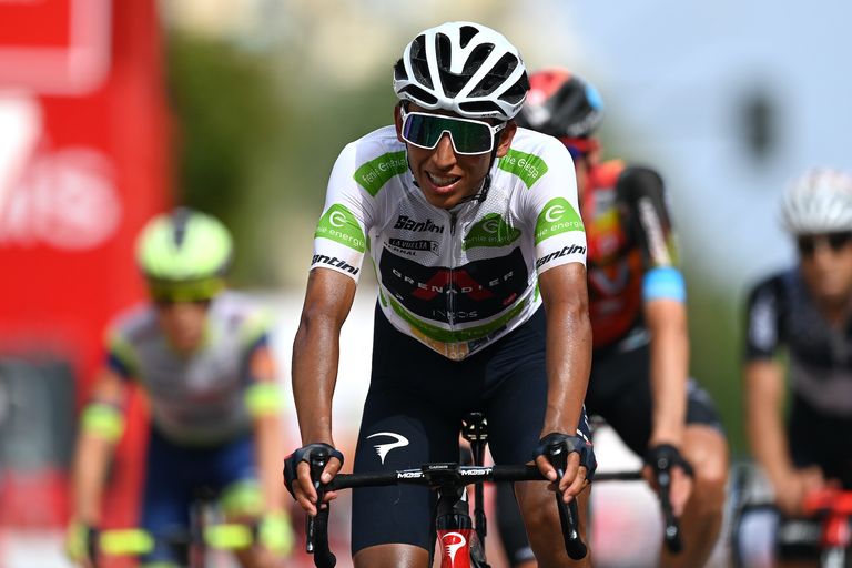 Egan Bernal on stage 10 of the Vuelta a España 
