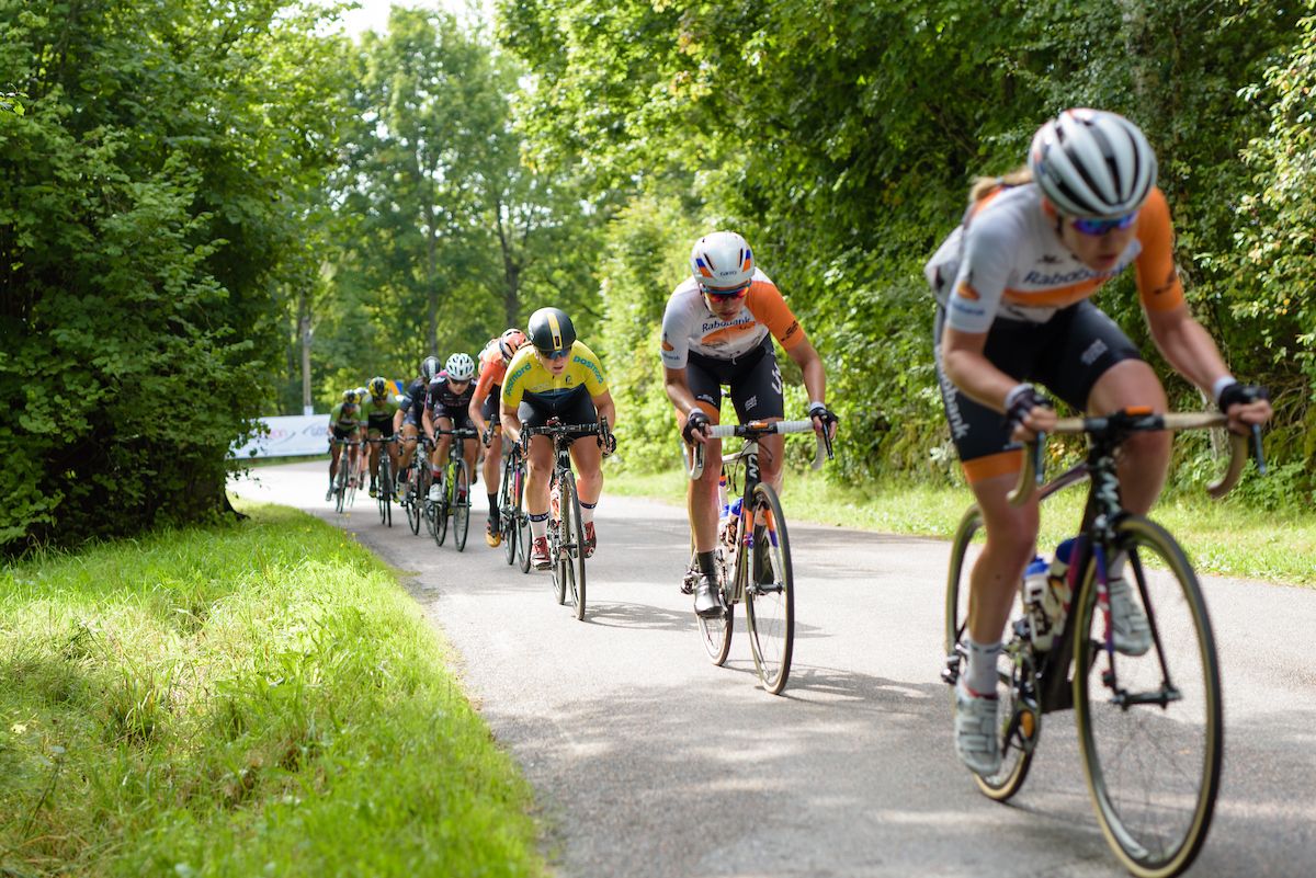 The Rabo Liv team come to the front