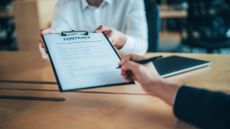 Point of view of someone signing a business contract