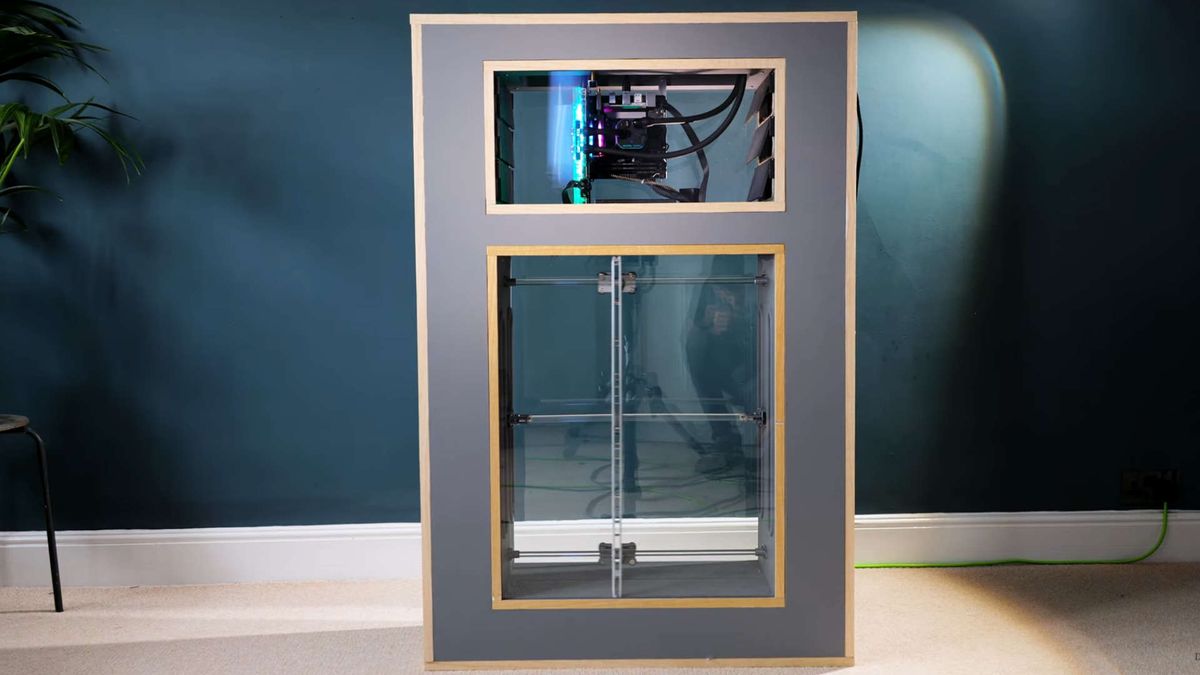 The DIY Perks breathing PC, with bellows cooling system