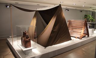 Exhibition view on 'V' tent