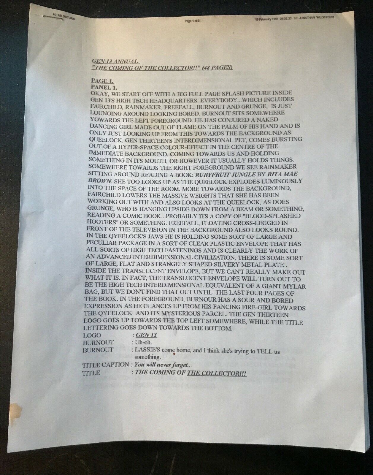 Alan Moore script