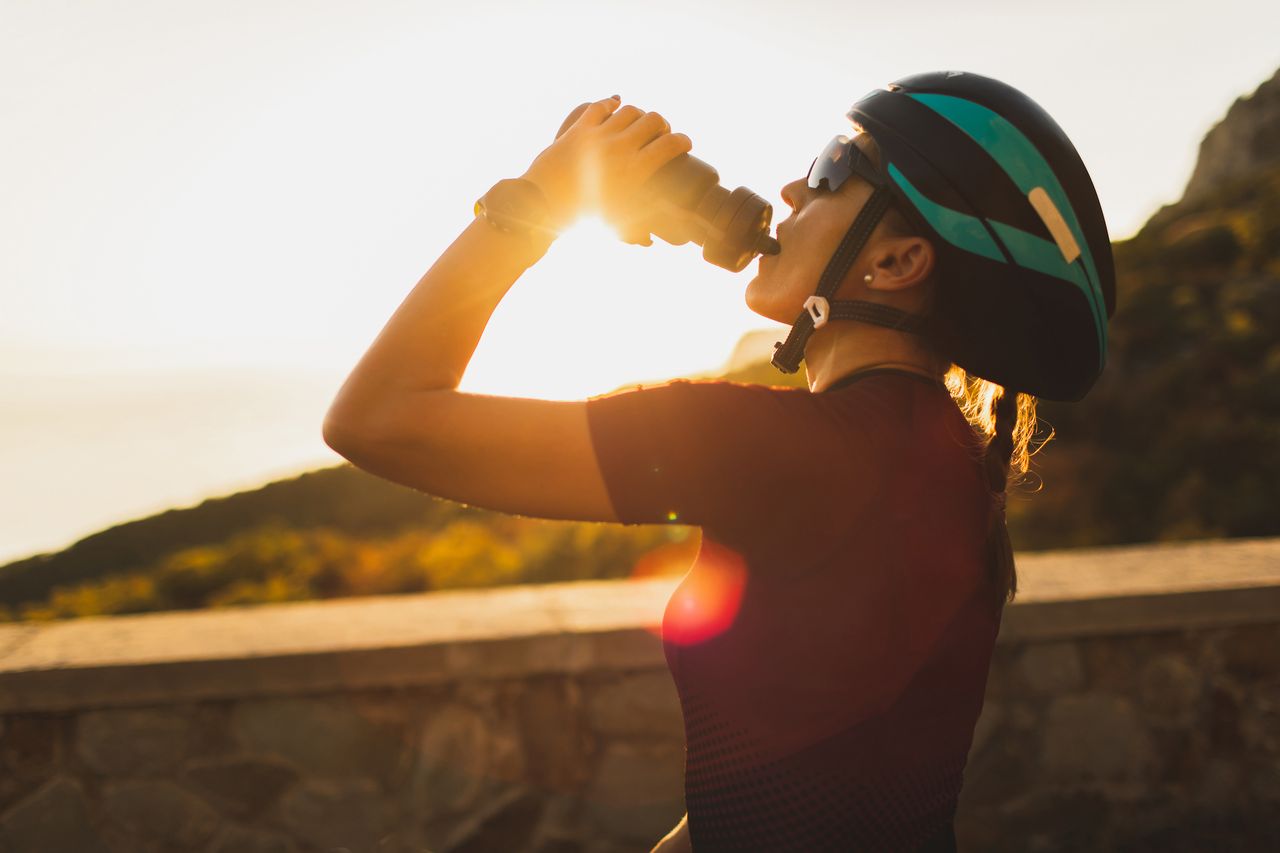 Women cycling