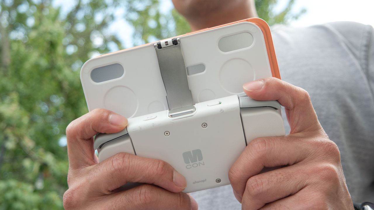MCON Bluetooth Controller used with an iPhone.