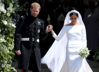 Harry and Meghan at their wedding