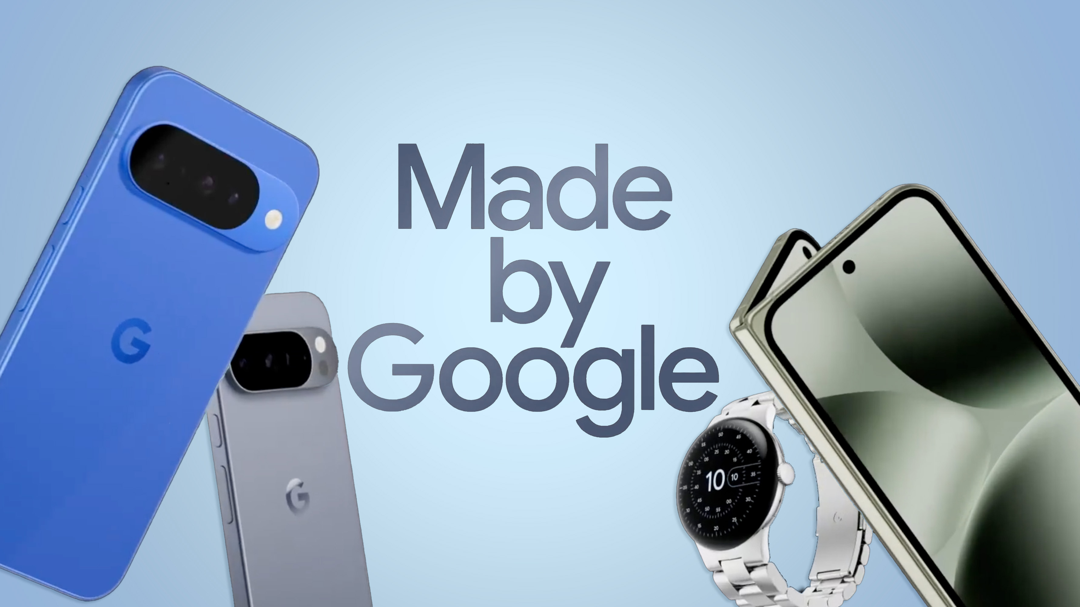 made by google live blog banner image with pixel 10, pixel 10 fold, pixel watch 4 and pixel 10 pro