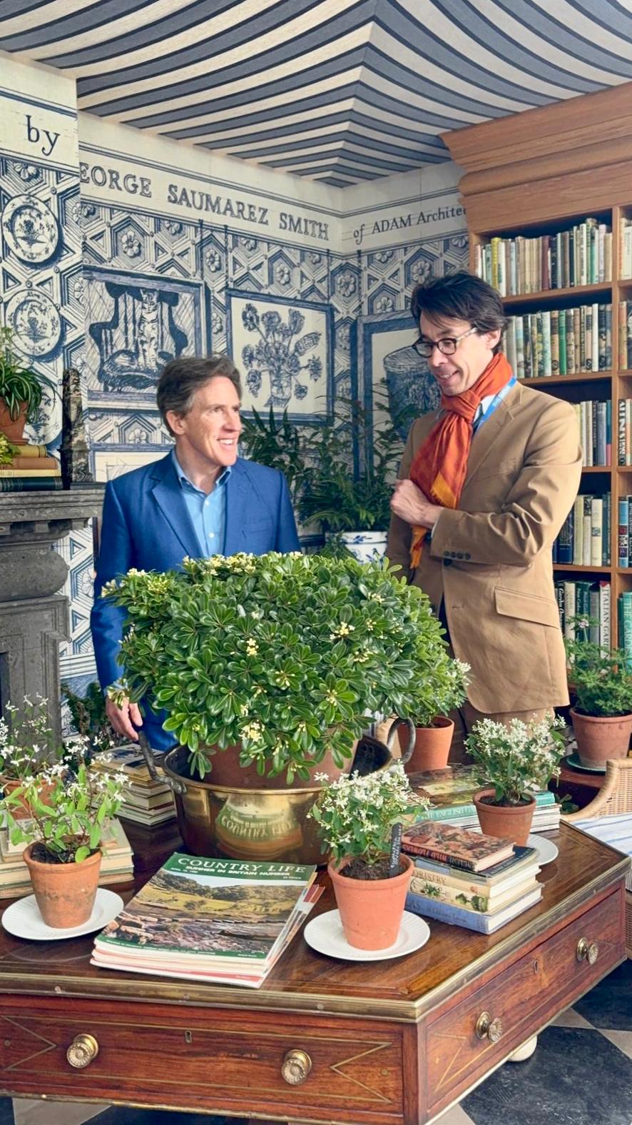 Rob Brydon and the architect George Saumarez Smith at the Country Life Stand