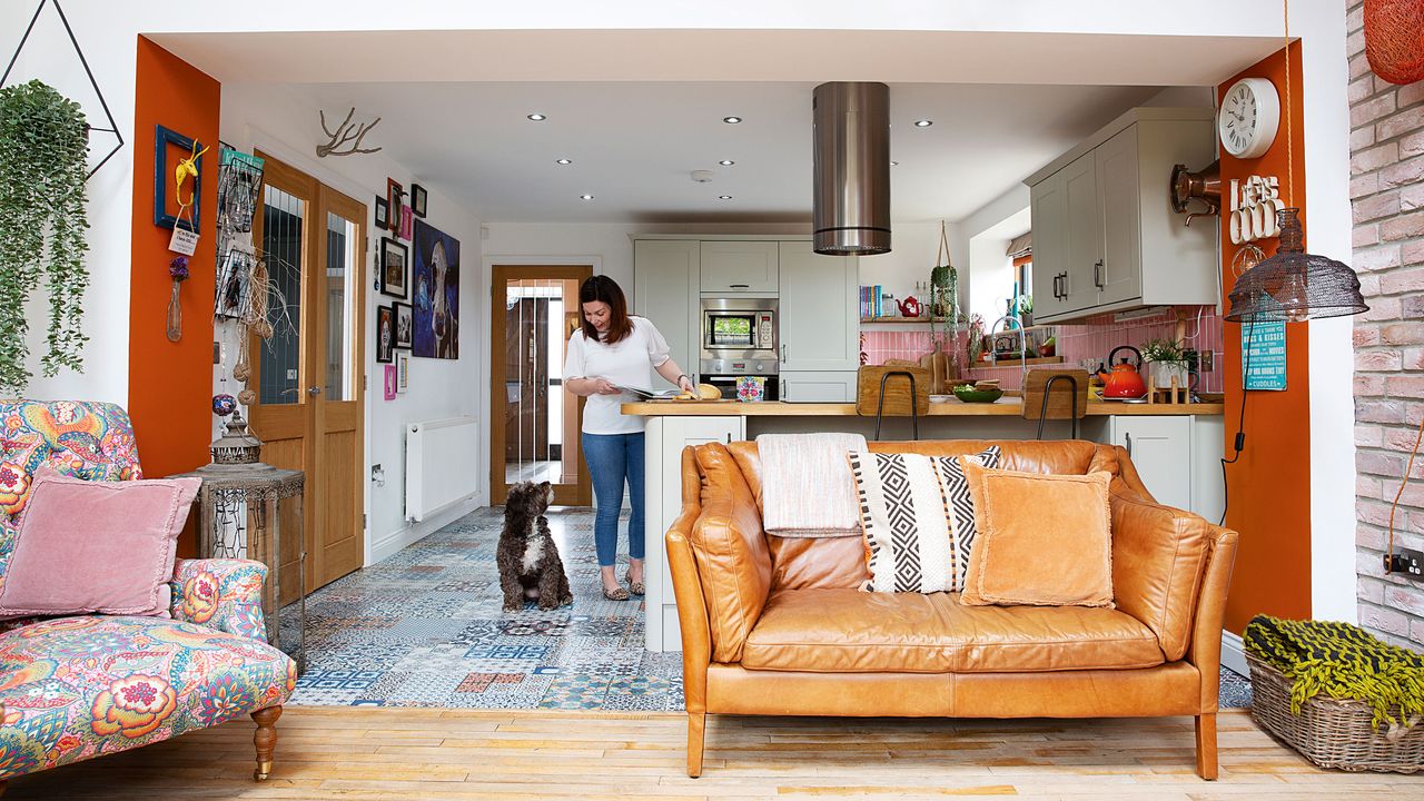 Colour and pattern are a feature of Nicola and Jonathan Ash’s former school house in Nunthorpe, Middlesborough