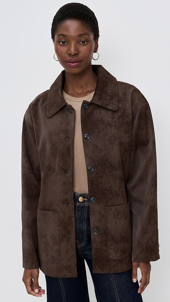 Wayf Rita Faux Suede Jacket