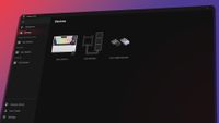 Asus Armoury Crate application on a gradient background.