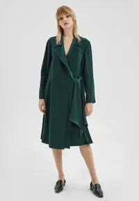 Double layered tie-waist coat, $168 | Lattelier&nbsp;