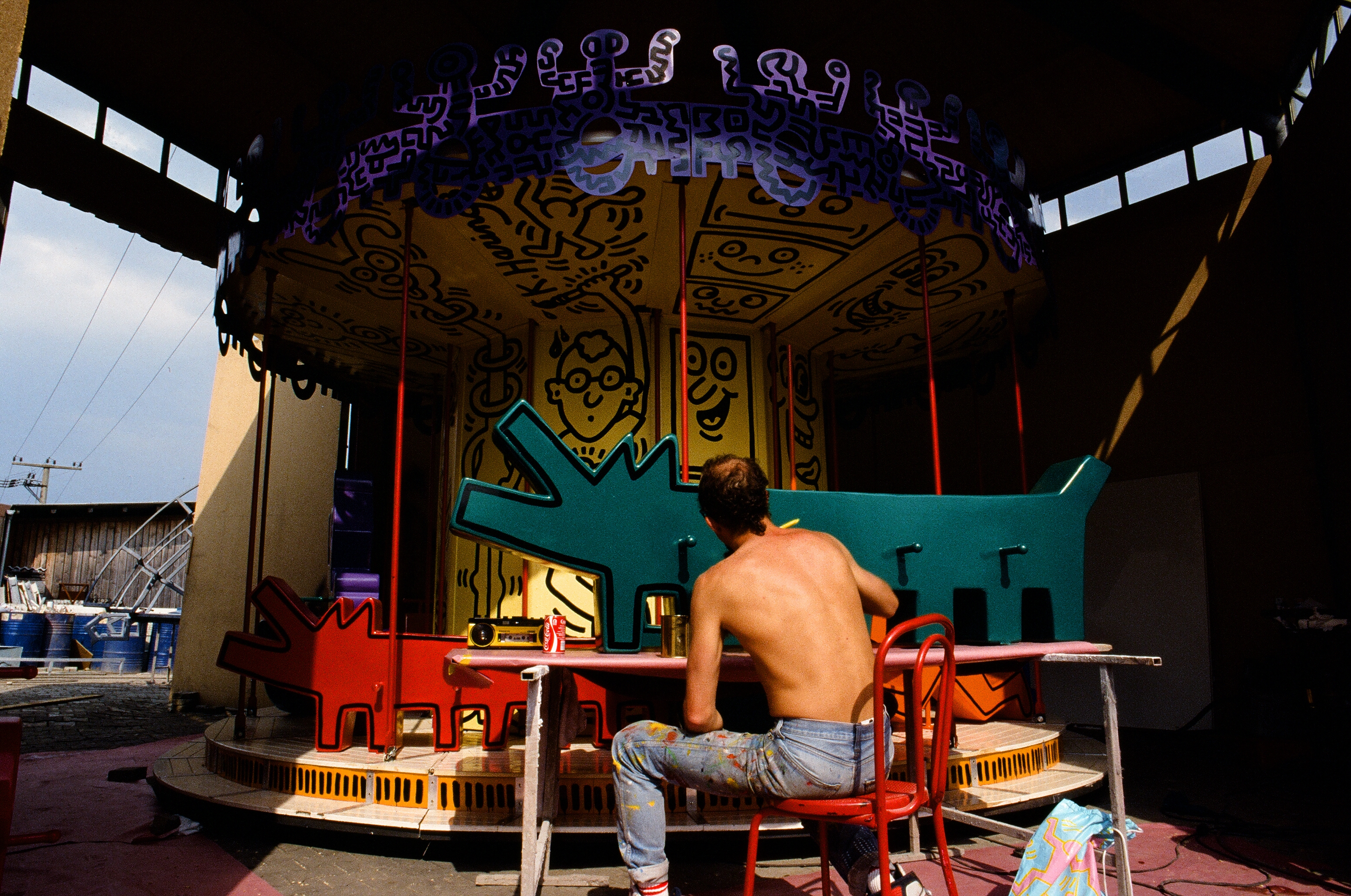 Keith Haring&#039;s Luna Luna carousel