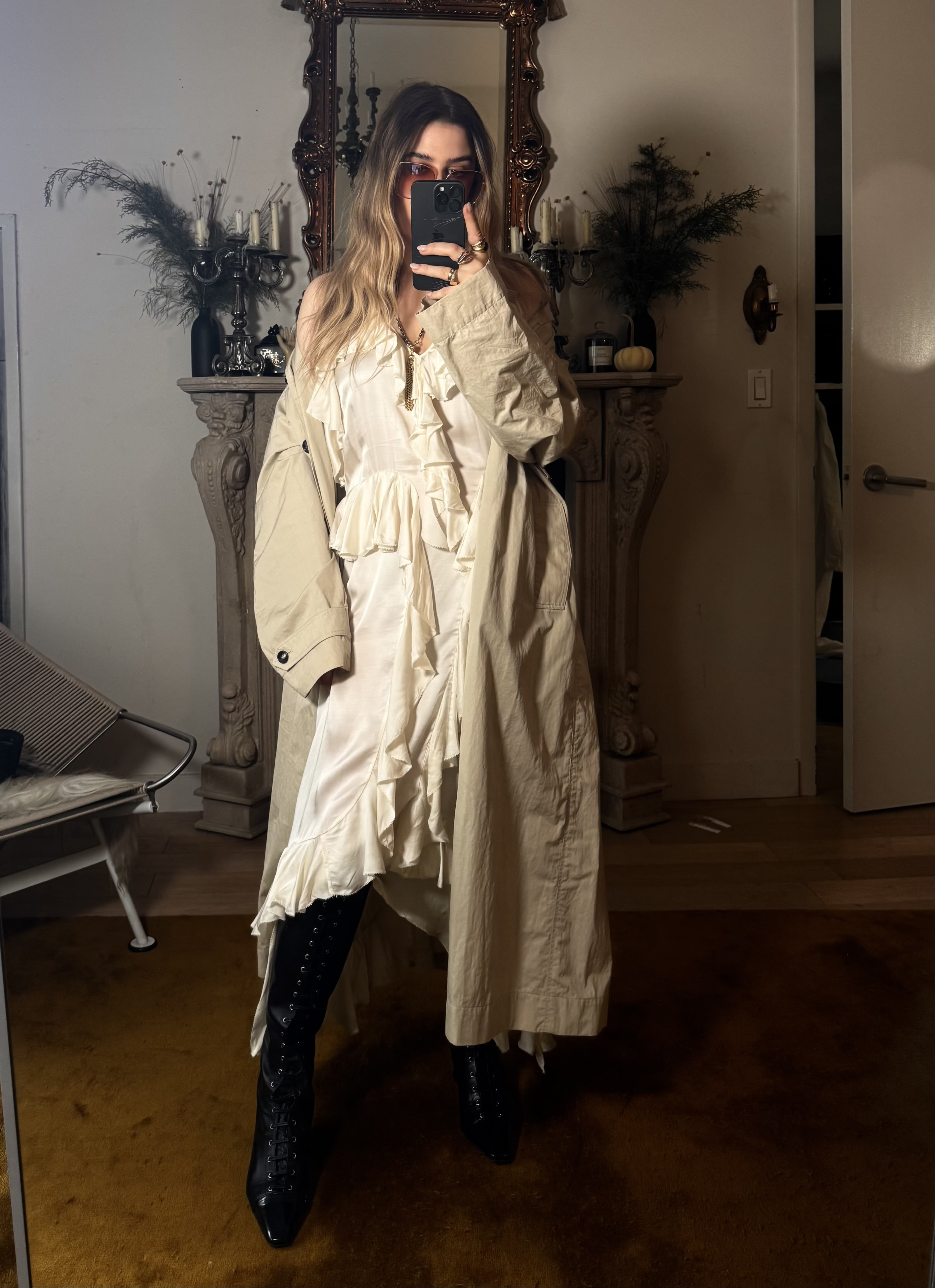 christina grasso wearing Victorian boots