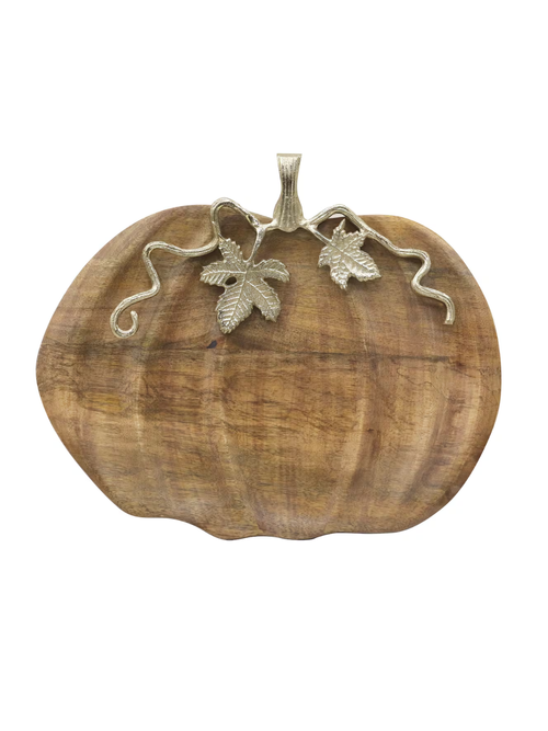 Mango Wood Pumpkin Tray