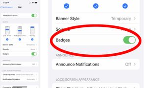 How To turn off Badges