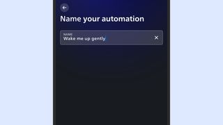 Philips Hue app naming an automation