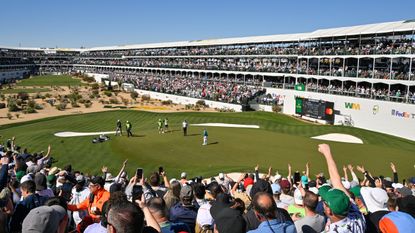 The 16th hole at TPC Scottsdale during the Phoenix Open