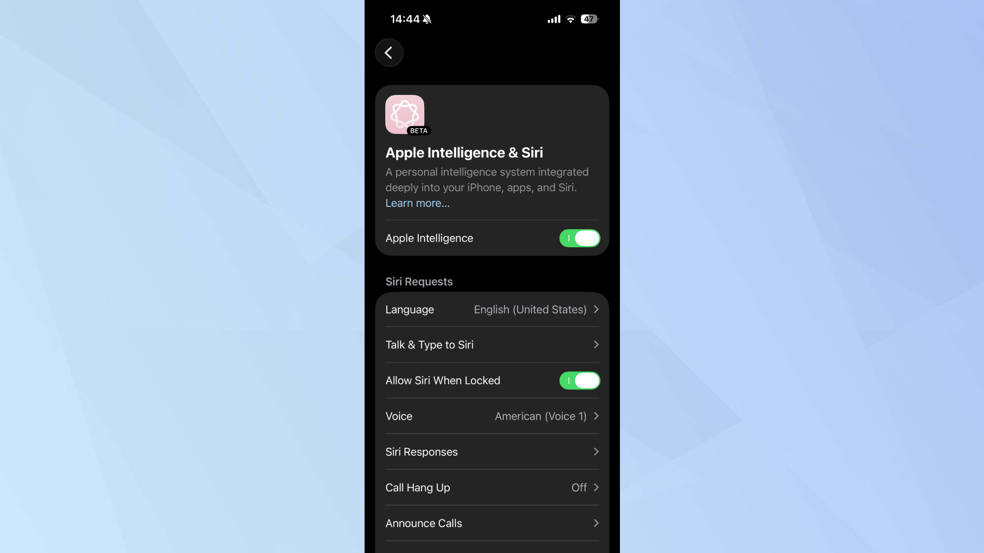 How to change Siri's voice on iPhone