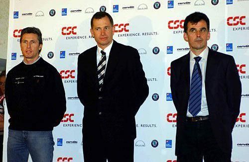CSC directors Scott Sunderland, Kim Andersen and Alain Gallopin
