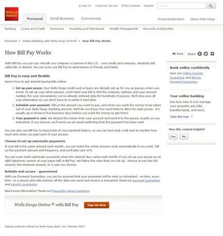 wells fargo online bill pay