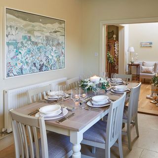 georgian semi with traditional country interiors dining room