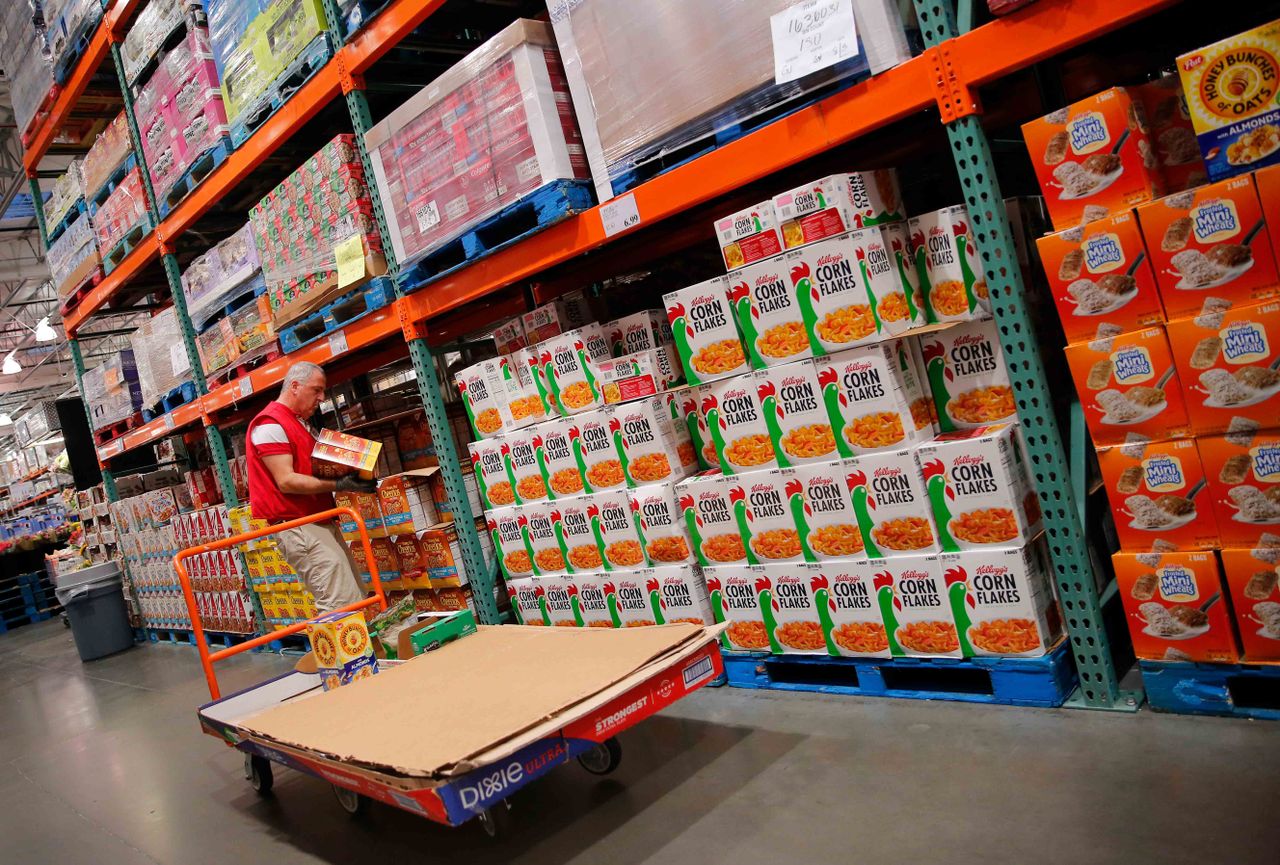 Interior view of a Costco store on August 18, 2020 in Teterboro, New Jersey.