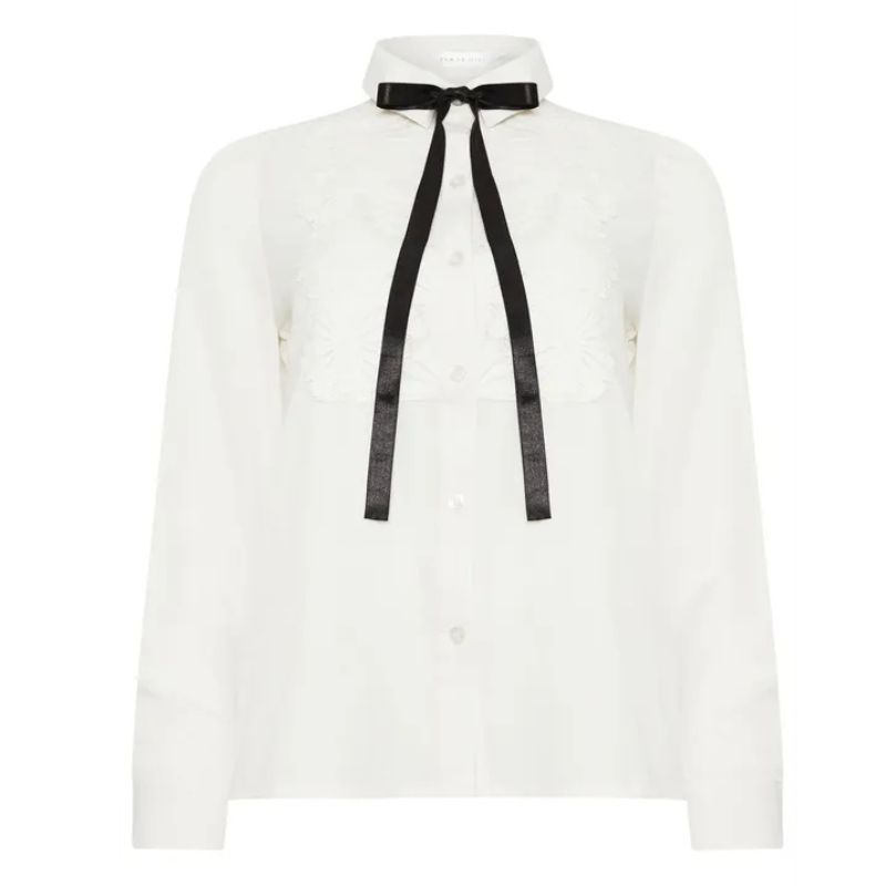 PixieGirl , Petite Tie Neck Shirt
