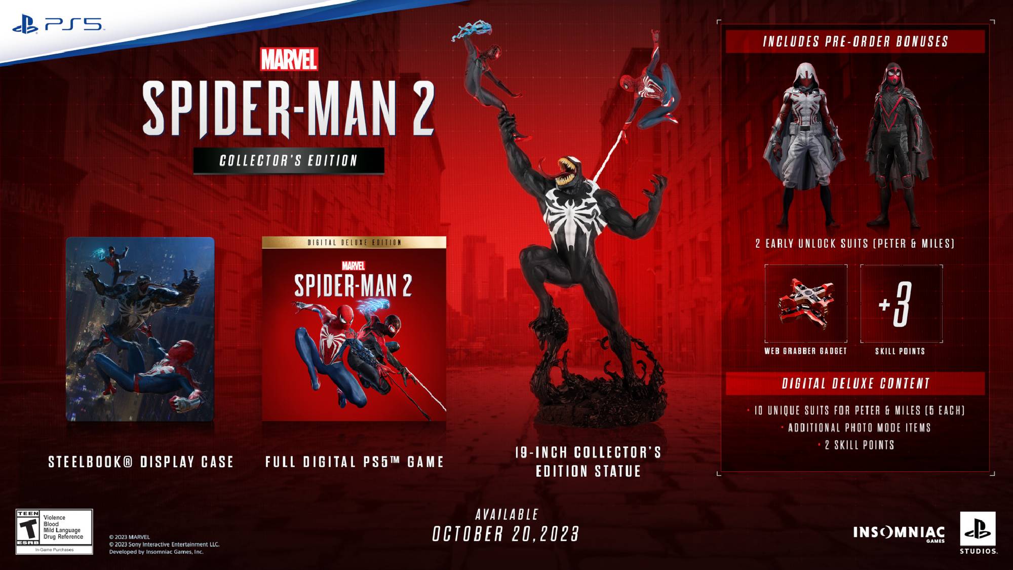 Detalles de la edición de coleccionista de Spider-Man 2