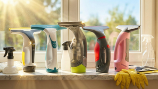 Best window vacs on a window ledge with sun coming through window