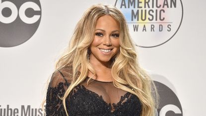 Mariah Carey attends the 2018 American Music Awards - Press Room at Microsoft Theater on October 9, 2018 in Los Angeles, California.