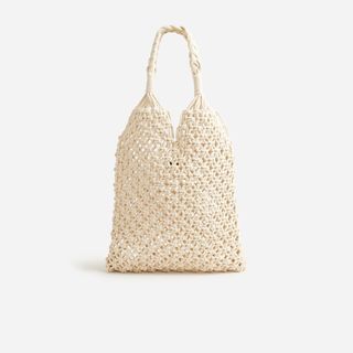 J.Crew, Cadiz Hand-Knotted Rope Tote With Paillettes